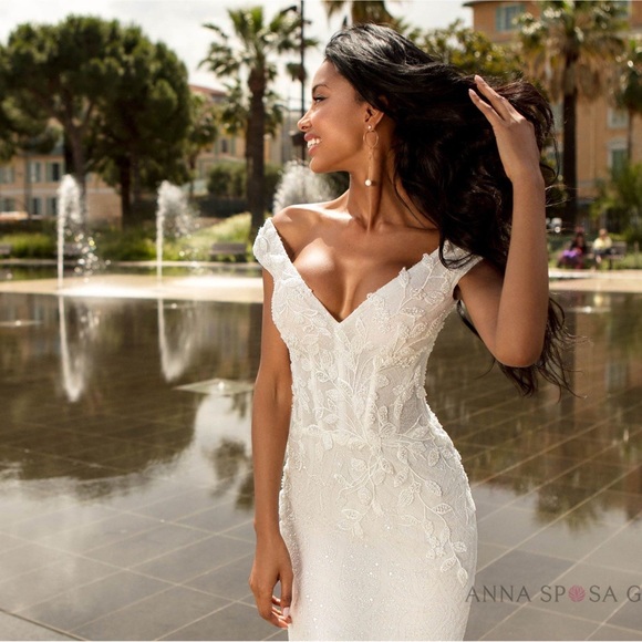 Luce Sposa Trumpet Style Corset Top Wedding Gown Size 6EU Brand New - Picture 9 of 13